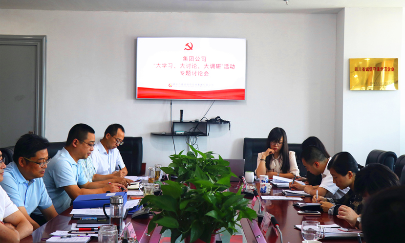 集團(tuán)公司黨委組織召開(kāi)“大學(xué)習(xí)、大討論、大調(diào)研”專(zhuān)題討論會(huì)